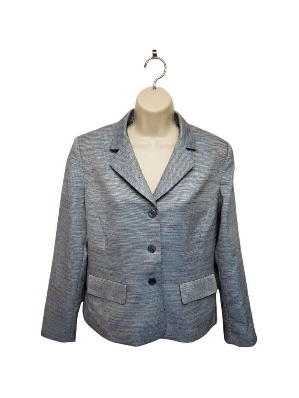 Le Suit Jacket Blue Size 10